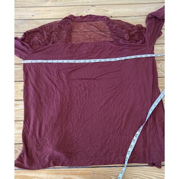 Torrid Open Front Super Soft Cardigan Size 2 Women’s Red - Picture 7 of 8